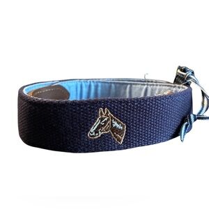 Vineyard Vines Mens 32 Kentucky Derby Embroidered Horse Canvas Belt Equestrian